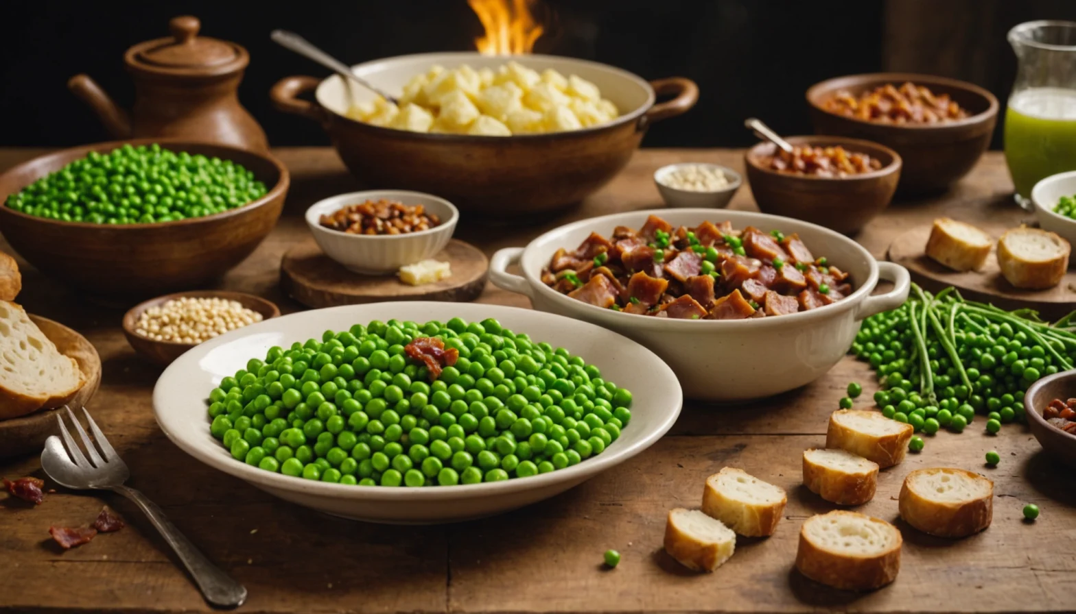 petits pois au lard