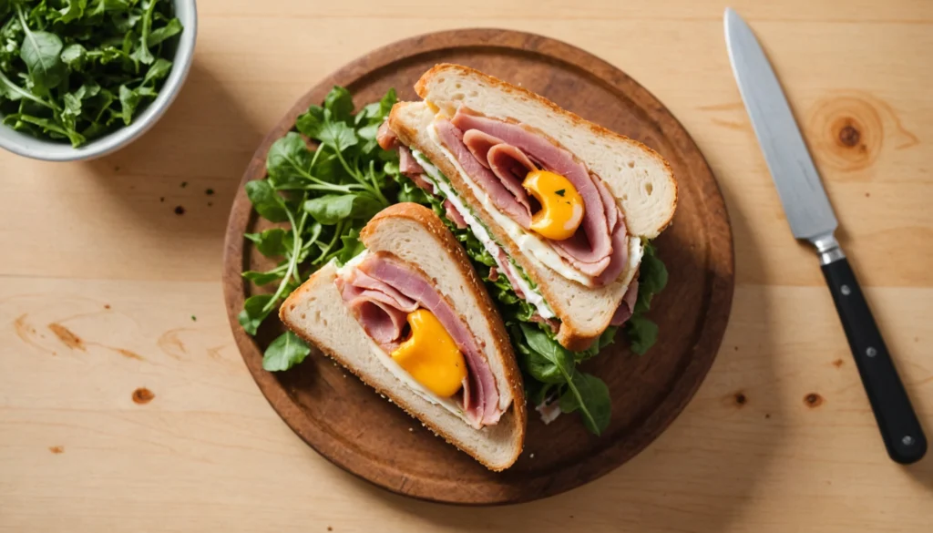 sandwich pain de mie jambon