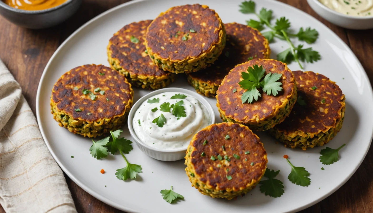 galettes de lentilles corail à l'indienne