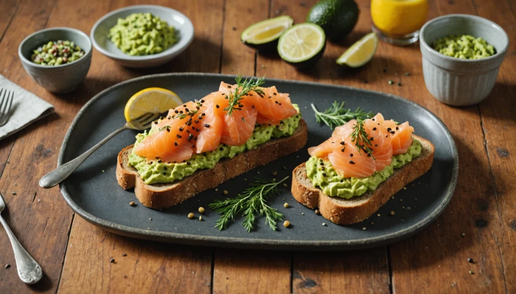 recette avocado toast saumon