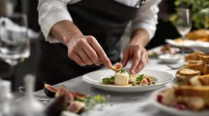 comment présenter foie gras sur assiette